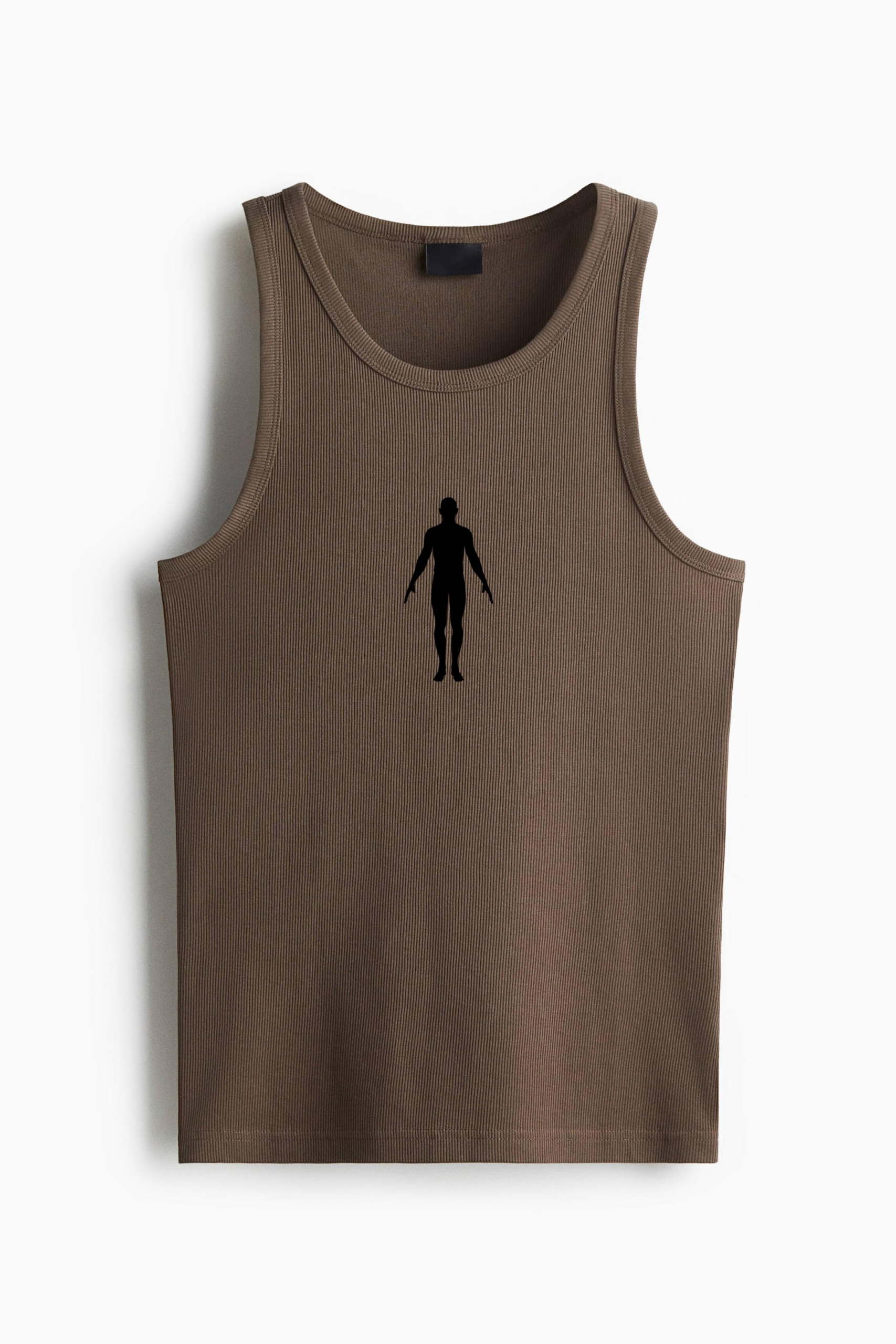 Bodybuilder Fit Man Silhouette Classic Unisex Tank Top