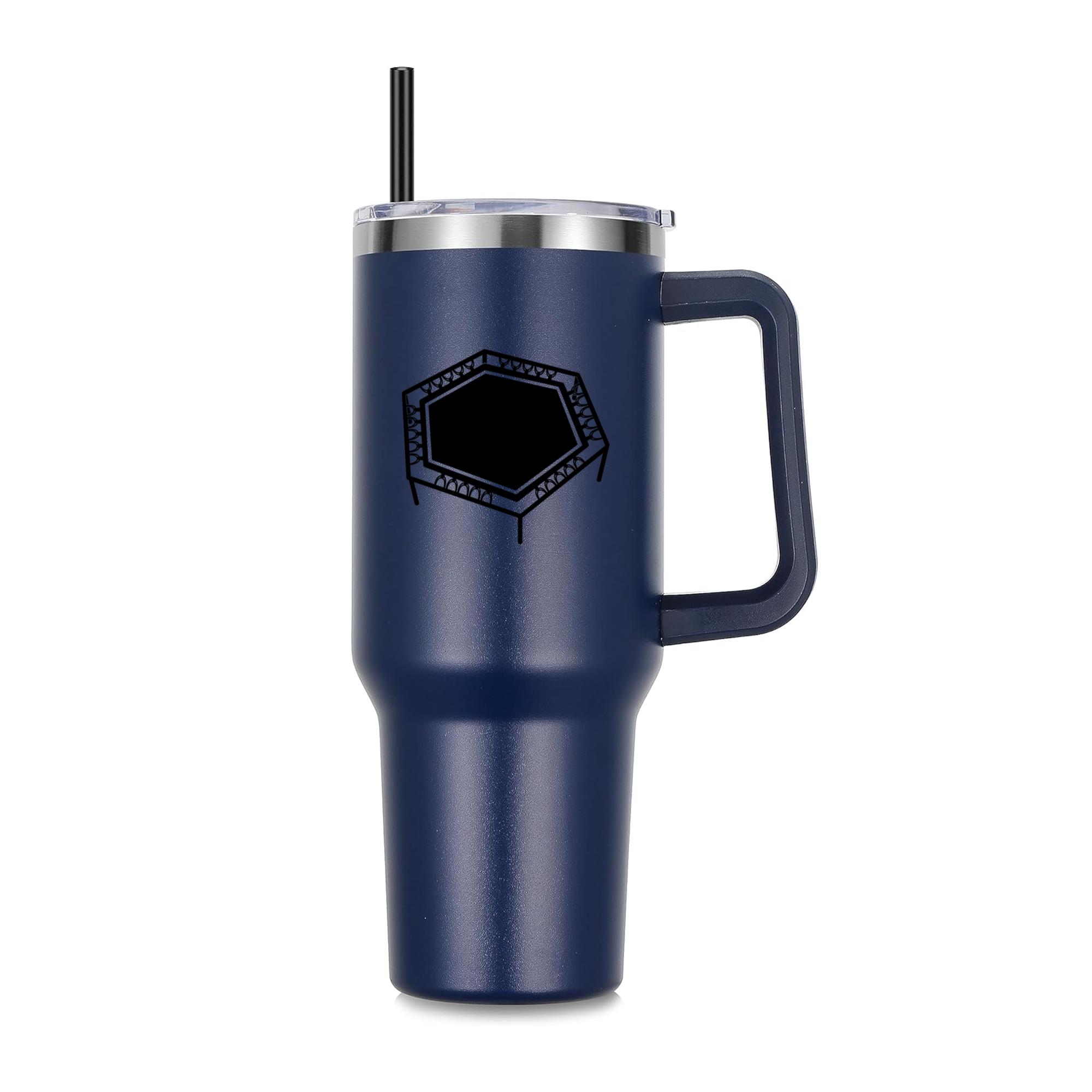 Hexagonal Trampoline From Above Cut Out 40oz Stainless Steel Tumbler