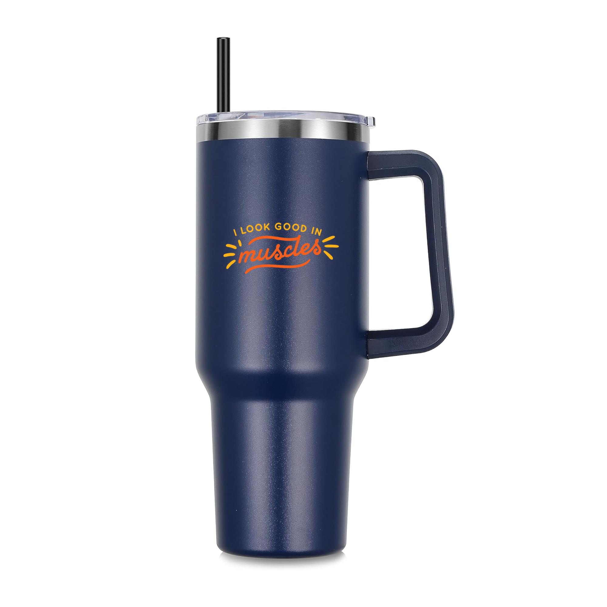 I Look Good In Muscles Quote 40oz Stainless Steel Tumbler